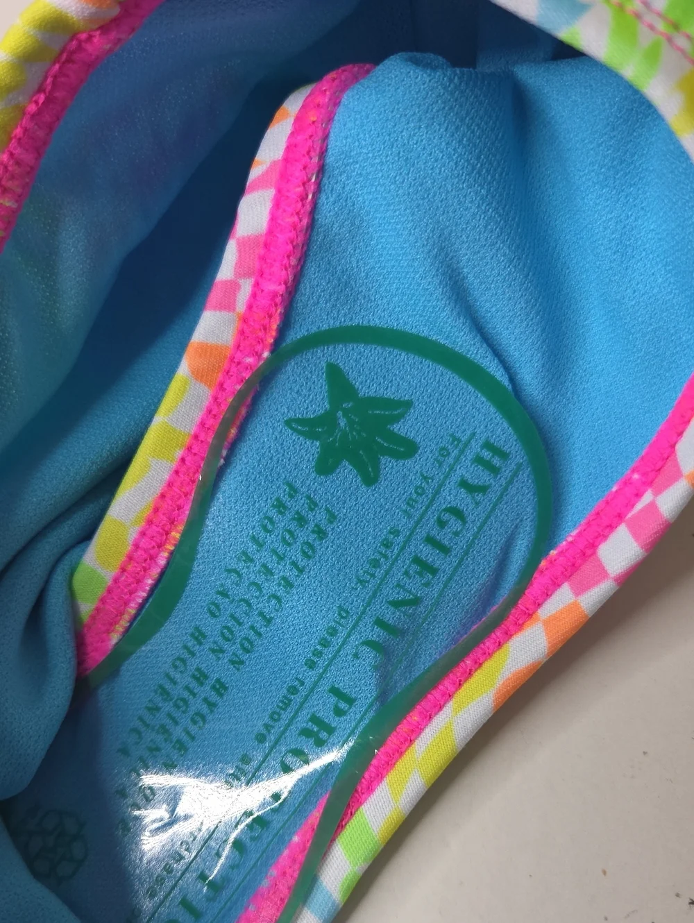 Dolphin Uglies Girls Rainbow Check One Piece Swimsuit Size 8 NWT